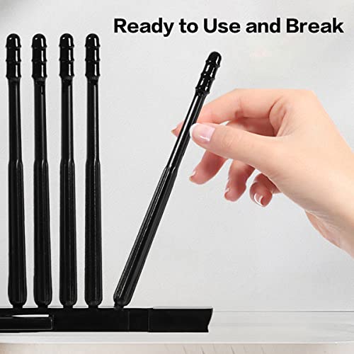 ECVV 2Pack(20Pcs/Pack) Black Disposable Adhesive Ear Clean Stick Spiral Tips Ear Wax Removal Tool Ear Care Portable Earpick Limpiador for Adults and Kids