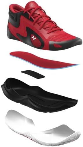 UA GS JET 25 FOOTWEAR for KIDS RED 5