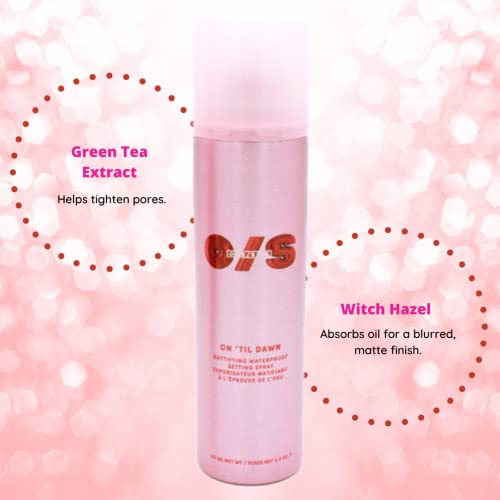 ONE/SIZE One size One Size by Patrick Starrr On 'Til Dawn Mattifying Waterproof Setting Spray for Long Lasting Face Makeup, All Day Matte Finish, Light Finishing Spray,3.4 Ounce (Pack of 1)