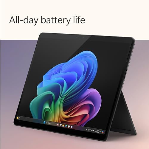Microsoft Surface Pro (11th Edition - 2024), Copilot, 2 in 1, 13"OLED upto 120Hz Display, Snapdragon X Elite, Qualcomm Hexagon with 45 TOPS NPU, Qualcomm Adreno GPU, 16GB RAM, 1TB SSD, Black