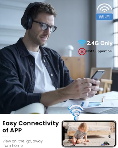 LuminiCam Wireless Indoor Camera Security Camera, 2K HD Wi-Fi Small Camera for Home,Phone APP,AI Motion Detection, Auto-Night Vision,120-Day Standby Battery Life, Cloud &SD Storage,Nanny Camera