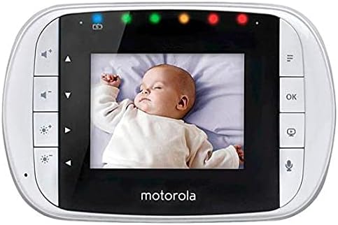 Motorola Nursery MBP33XL 3.5" Video Baby Monitor with Digital Zoom, Two-Way Audio and Room Temperature Display, 2 Piece Set (Pack of 1)