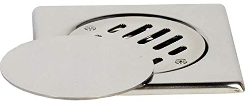 STAINLESS STEEL 15X15 BATHROOM SHOWER FLOOR DRAIN
