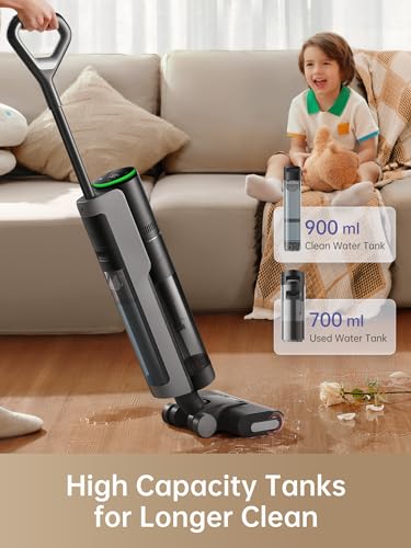 Dreame H12 Pro Wet Dry Vacuum Cleaner, Smart Floor Cleaner Cordless Vacuum and Mop for Hard Floors, One-Step Edge to Edge Cleaning with Hot Air Drying, Dreame 2 Years Warranty