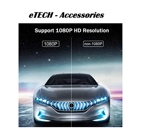 eTECH USB to HDMI Adapter, USB 3.0 to HDMI 1080P Video Audio Converter With 6 FT HDMI Cable Connect PC, Laptop to Monitor, Support (Windows/XP 7/8/8.1/10) - Black