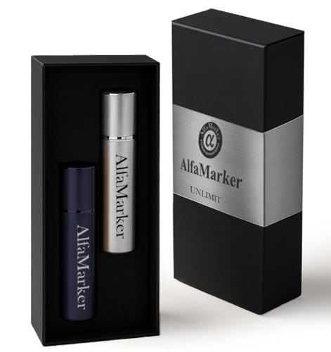 Alfamarker Pheromones for Men to Attract Women Men`s Pheromone Highly Concentrated Perfume for Men (Unlimit). Set 2x5 ml