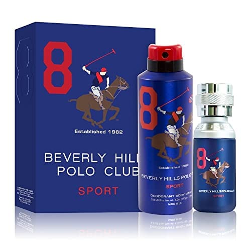 Beverly Hills Polo Club Sport No.8, Gift Set for Men EAU DE TOILETTE 100ml + Sport Deodorant 175ml