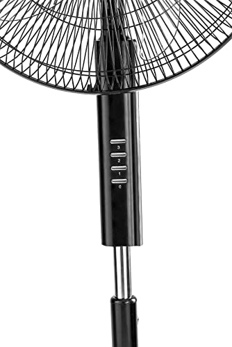 Black & Decker 60W Stand Fan 16 Inch Diameter, 90� Wide Swing 3 Speeds Plus Modes And 5AS Blade, For The Perfect Temperature FS1620-B5 2 Years Warranty