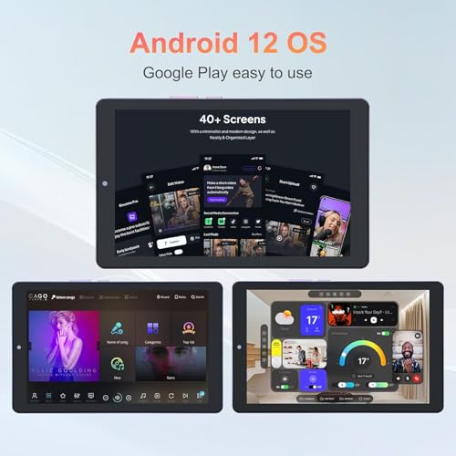 C idea CM915 8GB? Purple WiFi 5G, 9 inch Android 12 Tablet Expandable 512GB TF 5MP? Dual Camera With Case, Tablet for Adult and Teenager