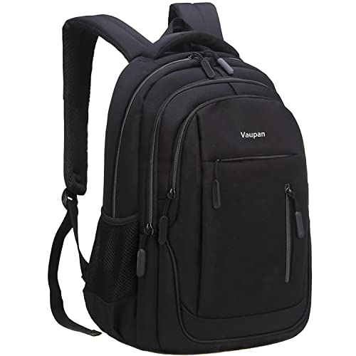 Vaupan Business Travel Laptop Backpack, Water Resistant College School Computer Bag Gifts with USB Charging Port for Men & Women Fits 15.6 Inch Notebook