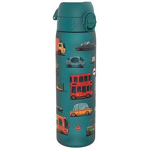 ion8 Trinkflasche, 500 ml, Auslaufsicher, Einhand?ffnung, Sichere Verriegelung, Sp?lmaschinenfest, BPA-frei, Tragegriff, Klappdeckel, Leicht zu Reinigen, Klimaneutral, Automobil-Design