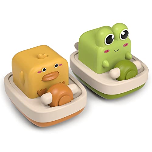 TERRIFI Baby Bath Toys Floating Wind-up Toys Swimming Pool Games Water Play Gift for Bathtub Shower Beach Infant Toddlers Kids Boys Girls Age 1 2 3 4 5 6 Years Old