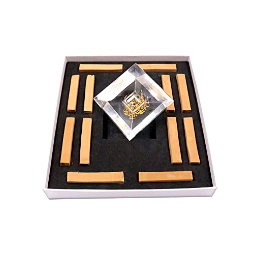 Bakhoor BoSidin ??Luxurious Oud Gift Set with Square Crystal Burner and 12pcs Square Oud ??A86