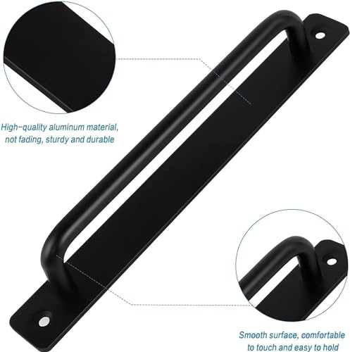 Excefore Door Handles Pull Push Door Handles Barn Door Handle Heavy Duty Aluminium Alloy Safety Grab Bar Toilet Cabinet Garage Shed Hardware Bathrooms Shower Decorative Pull Handle (2Pack)