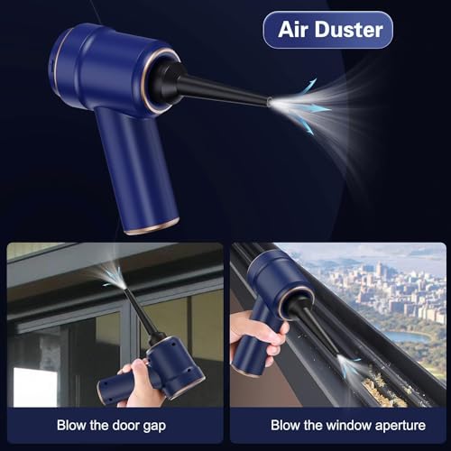 VorsiPro Handheld Vacuum Cordless, 8000Pa Car Vacuum Cleaner with LED Light, USB Rechargeable Portable Mini Vacuum with Suck and Blow for Car, Computer, Sewing Machine (A)