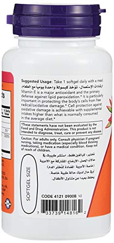 Now Foods Vitamin E-1000 Iu, 50 Softgels