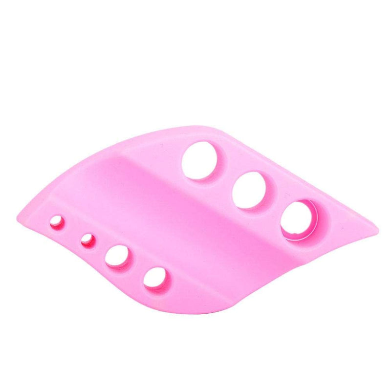 Pongnas Pigment Ink Tattoo Cup Holder Silicone Tray Semi-permanent Makeup Tools-pigment Storage Tray Rack Tool(Pink)