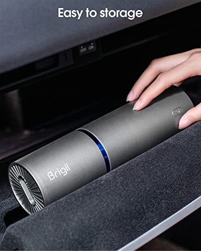 Brigii Mini Vacuum Air Duster and Hand Pump 3 in 1 Small Cordless Handheld Vacuum USB Rechargeable Easy to Clean Desktop Keyboard Drawer Car Interior and Other Crevices Small Spaces -Y120 Pro