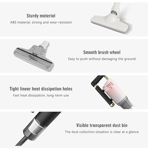 Handheld Vacuum Cordless Vacuum Cleaner, 4 in 1 Rechargeable Multi-Function Vacuum Cleaners, 120W High Power Vacuum Cleaner with Multi-Nozzles for Car, Home, Office, Pet
