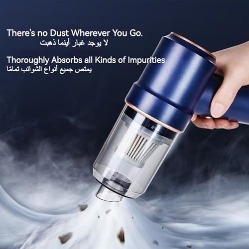 Huacorp Vacuum Cleaner, Portable Handheld Vacuum Air Duster, Cordless Mini Vacuum Cleaner & Air Duster,High Power HandHeld Vacuum Cleaner for Car, Home, Sofa, Carpet, Bed for Car, Office, Pet