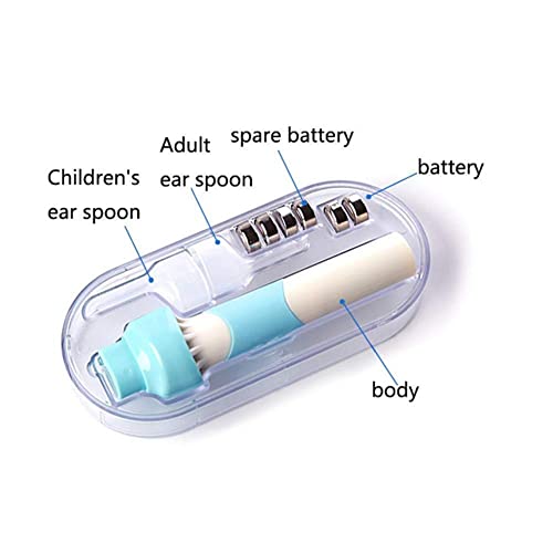 Tesla-Tech Automatic Vacuum Ear Cleaner Cordless Electric Smart Ear Wax Removal for Kids Adults Soft Prevent Ear Pick Easy Clean Tools Set with 2 Replacement Tips