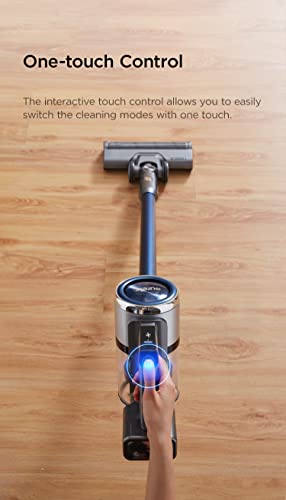 EUREKA AK10 Lightweight Cordless Stick Vacuum Cleaner 26KPa,450W Powerful BLDC Motor Wireless Vacuum Cleaner for Multi Flooring Deep Clean, Up to 60 Mins Runtime Detachable Battery with LED Display
