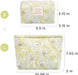 Azonee 2 Pcs Floral Makeup Bag Large Travel, Cotton Quilted Cosmetic Makeup Bag Organizer, Cute Coquette Aesthetic Zipper Portable Pouch Purse Toiletry Bag for Skincare Cosmetics (Pink Floral flowers)
