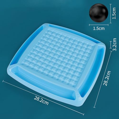 Mumoo Cat Magnetic Chess Game Set, Magnetic Attraction Game with 20 Round Magnetic Pieces, Mental Exercise Puzzle Game, Tabletop Game for Family and Friends
