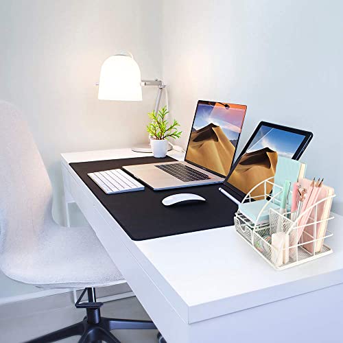 Benting Desk Organizer Office Accessories, Multi-Functional Mesh Desk Organizer with 5 Compartments and 1 Drawer for Home, Office, School, Workshop, kitchen (White)