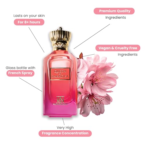 AUTHENTEQUE - Queen of Paradise - Perfumes for Women - Long Lasting and Addictive Personal Womens Perfume - Luxury Fragrance - Extrait De Parfum - 3.4oz (100 Ml)