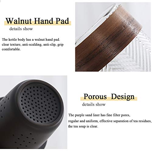 TOLOG Travel Chinese Kung Fu Ceramic Teapot Portable Handmade, Teapot Teacups All in One Gift Bag for Adults (purple clay tea sets 3)