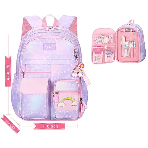 Youngsing Girls Backpack,Backpacks for Girls,Kids Backpack with Elementary School Bag