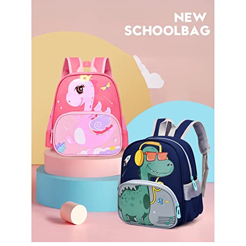NP Cute Dinosaur Backpack for Children Toddler Preschool School Book Bag for Boys and Girls Kindergarten Nursery Travel Bag, multi