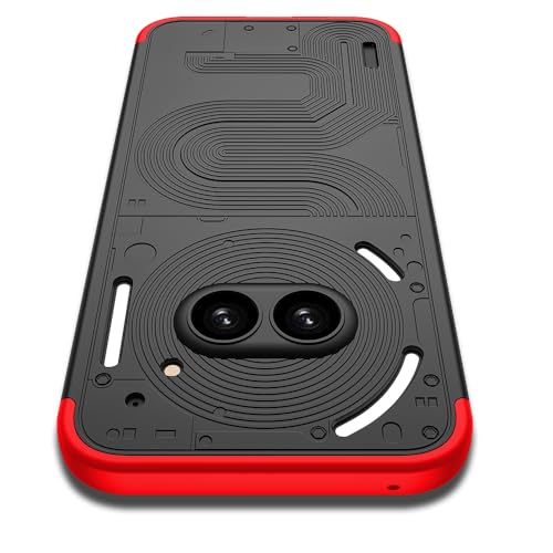 For Nothing Phone 2a / 2a Plus Case, 360 Degree Full Body Hard Plastic Material Protective Back Cover, Detachable Split Slim Fit Shockproof Casing, Anti-Scratch Bumper Mobile Case