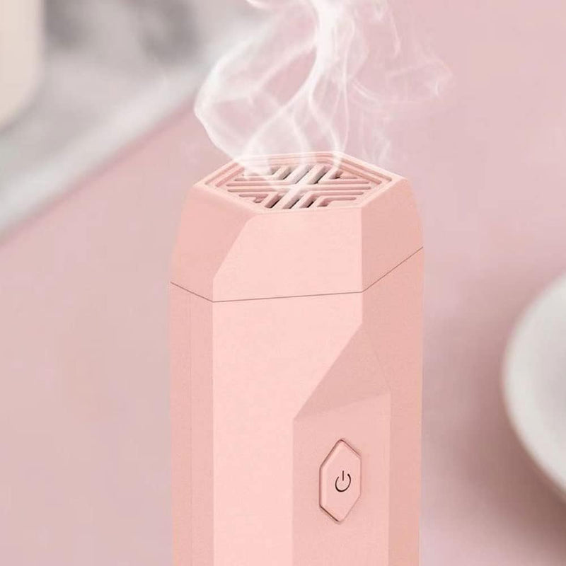 YU WELL Upgraded 2 in 1 Electric Comb Bakhoor Incense Burner Arabic Aroma Diffuser Mini USB Rechargeable for Personal Hair care Home Office & Car (PINK)