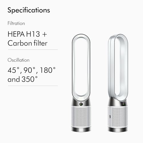 Dyson Purifier Cool� Gen1 TP10 purifying fan (White/White) Air purifier | 2 year Dyson warranty | 454842-01 - UAE Version
