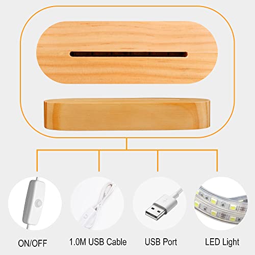 Lightzz N/A 3D Illusion Lamp Jesus Cross Night Night,USB Power Warm Colors Bedside Lamp for Home Room Holiday Decor