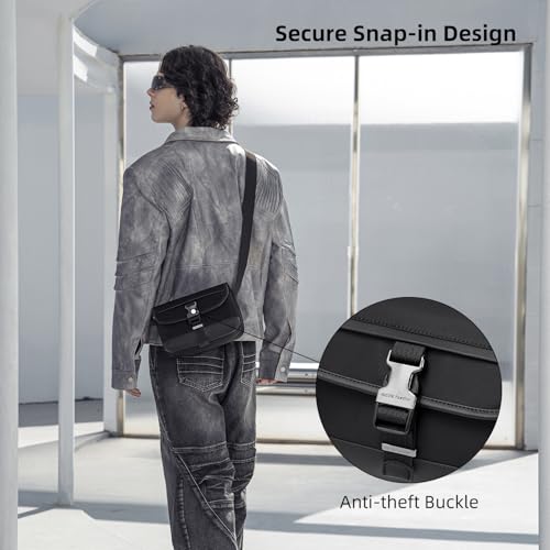 Arctic Hunter Compact Sling Bag for Men Small Size Side Bag Nylon Messenger Bag for Mobile Shoulder Bag Water-repellent Crossbody Bag for Daily Use Casual
