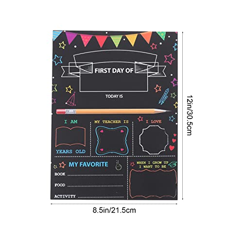 BPA School Board, 1 Set First Day of School Board Children Chalkboard Back to School Supplies First Day of School Sign for Kids Accessories, School, Office