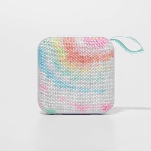 Sunny Life Portable Travel Speaker Tie Dye - Compact Bluetooth Speaker - Colorful Tie Dye Design - Lightweight & Wireless - Perfect for Outdoor Adventures, Travel, & Music On the Go