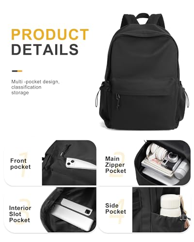 VECAVE Lightweight Casual Laptop Backpack Purse for Women,Travel Backpack with laptop compartment