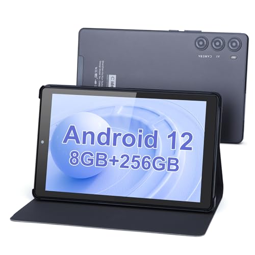 C Idea 9-Inch Android 12 Tablet, 8GB+256GB, 5+8MP Camera, 4G SIM Card Slot, 5G WiFi, GPS, 8000mAh Battery, CM925 (Gray)