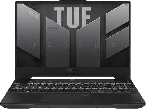 ASUS TUF Gaming A15 FA507 Laptop, 15.6" FHD 144Hz Display, AMD Ryzen 7 7435HS CPU, 16GB DDR5 RAM, 512GB SSD, RTX 4060 8GB Graphics, Backlit RGB, Win 11, Black