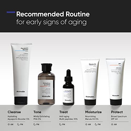 Minimalist Multi Peptides Serum for Anti Aging & Collagen Boosting | Face Serum with 7% Matrixyl 3000 & 3% Bio-Placenta for Firmer Younger Looking Skin | 30ml