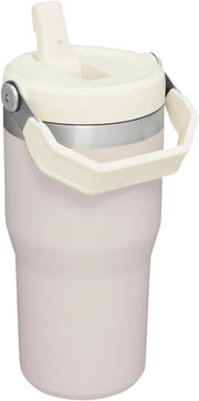 Ice Flow GO 600ml/20oz Flip Straw Wtr Btl Rose Quartz