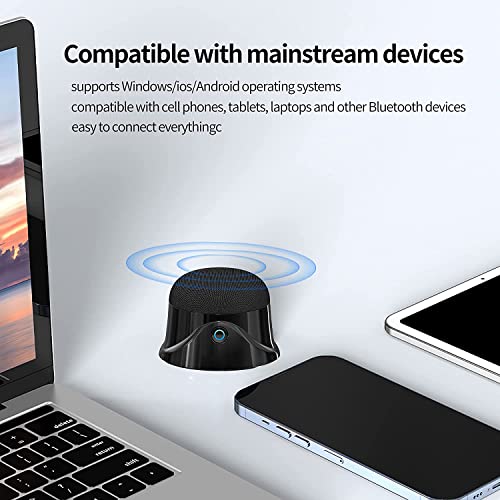 1 PCS Portable Magnetic Small Bluetooth Speaker, 5W Stereo Sound, Deep Bass, 9H Playtime, TWS Pairing Speaker for Home, Outdoor Travel, Golf Carts, Support for iPhone 12/13/14