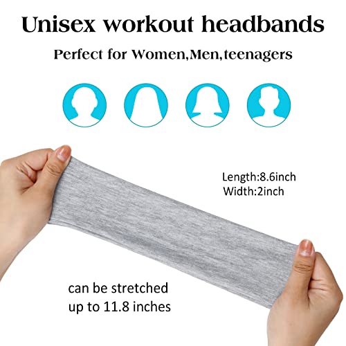 TERSE Hair Bands for Women's Hair Thin Cloth Headbands for Women Soft Stretchy Head Bands Solid Hair Hands