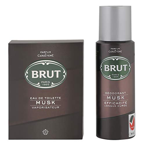 Brut Musk For Men, Eau De Toilette Perfume 100 ML + Deodorant Spray, 200 ML, Combo Pack