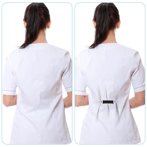 BIGTHREE Back Cinch Set, Retro Sweater Shawl Clips, Vintage Cardigan Collar Clip for Women Clothes Adjustable Pant Clips for Waist Tightener Dress Shirt Brooch (6 Colors)