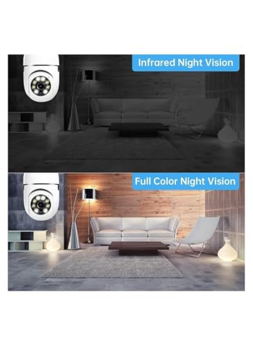 Smart 360° Light Bulb Security Camera – 1080p HD, Dual-Band WiFi, Motion Alerts – Indoor/Outdoor Use